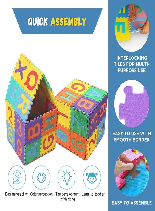 Panfikh Educational Learning Puzzle Mat - 36-Piece Alphabet Puzzle Set for Kids (6x6 Inch) - Ideal for Learning Alphabets, Playtime, Yoga, and Floor Protection - Image 3